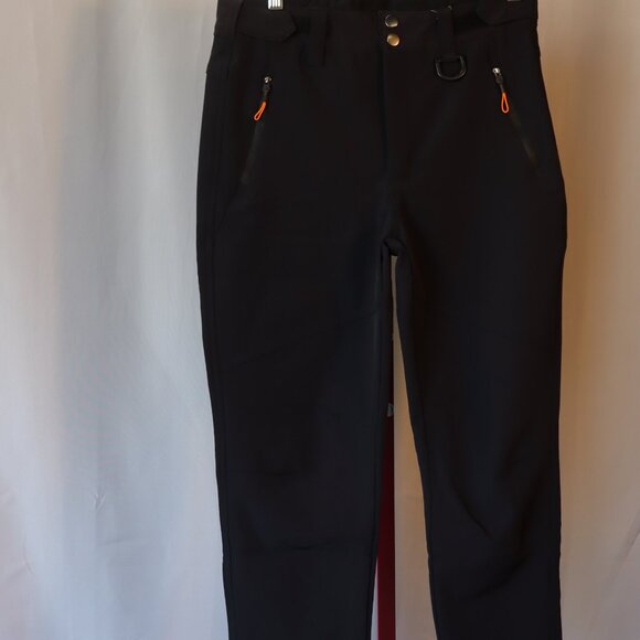 Free Soldier Women's Outdoor Fleece Lined Snow Ski Pants - Size 10 NWTs Black - Picture 2 of 10